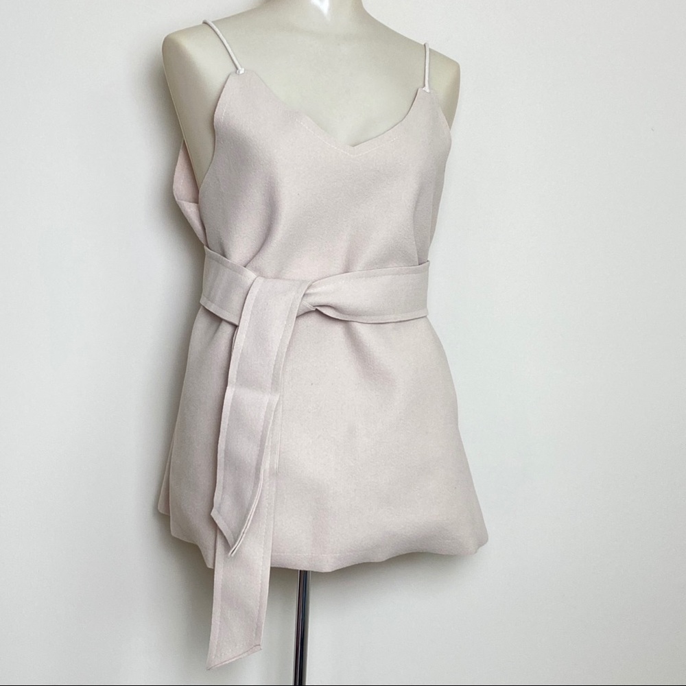 DiDi Fashion Felt Faux Suede Structured Tank